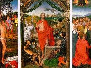 Hans Memling Resurrection Triptych Spain oil painting reproduction